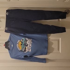 Boys Size 10 shirt and Size L pant bundle